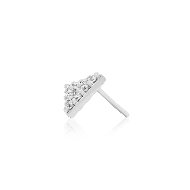 Gold Triangle with CZ stones