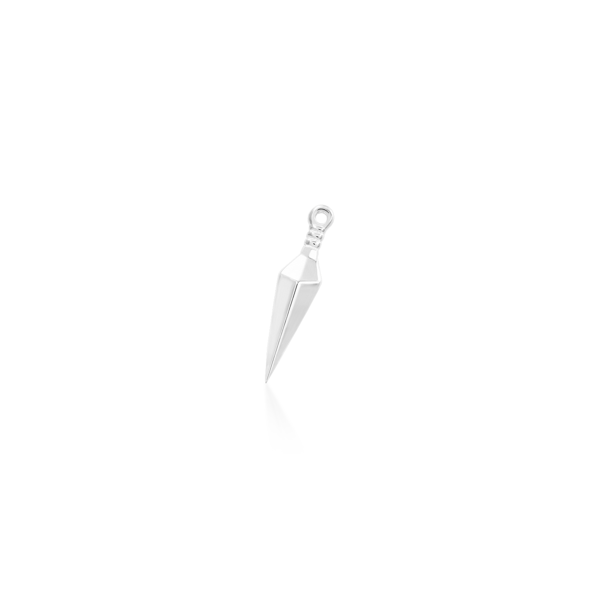 14ct white gold threadless Harpe end, Loughborough Origins Body Art