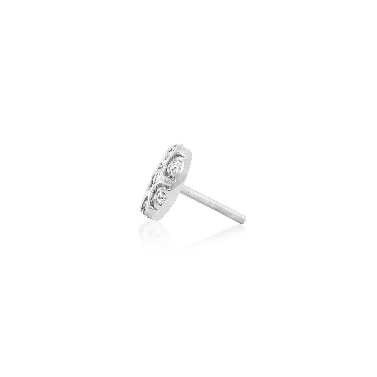14ct white gold threadless Nuala Gold Threadless End end, Loughborough Origins Body Art