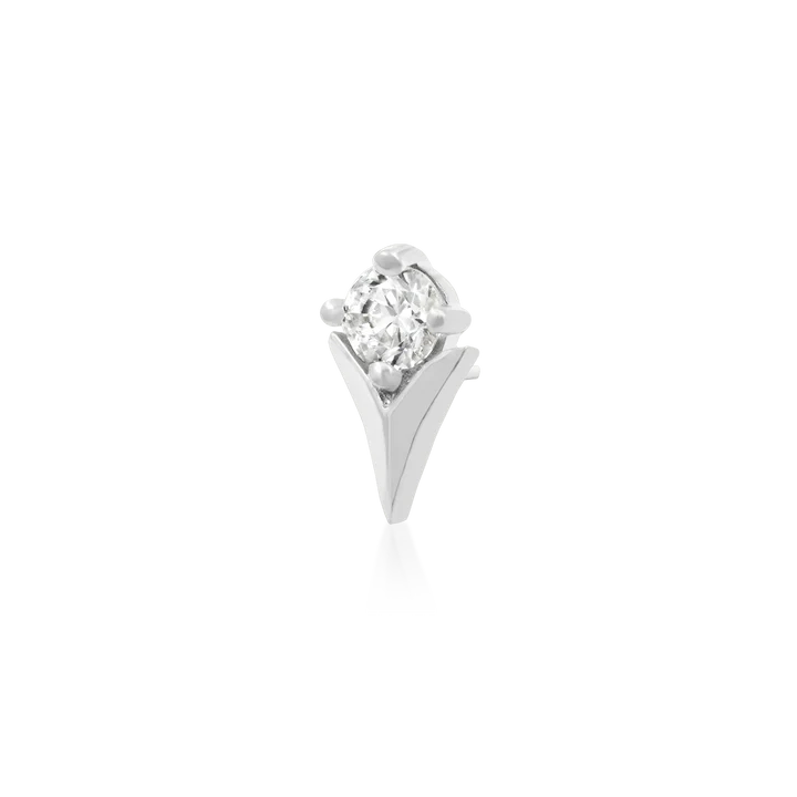 Tulip with CZ stone
