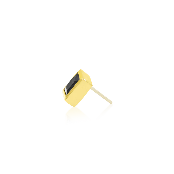 Square bezel Black CZ