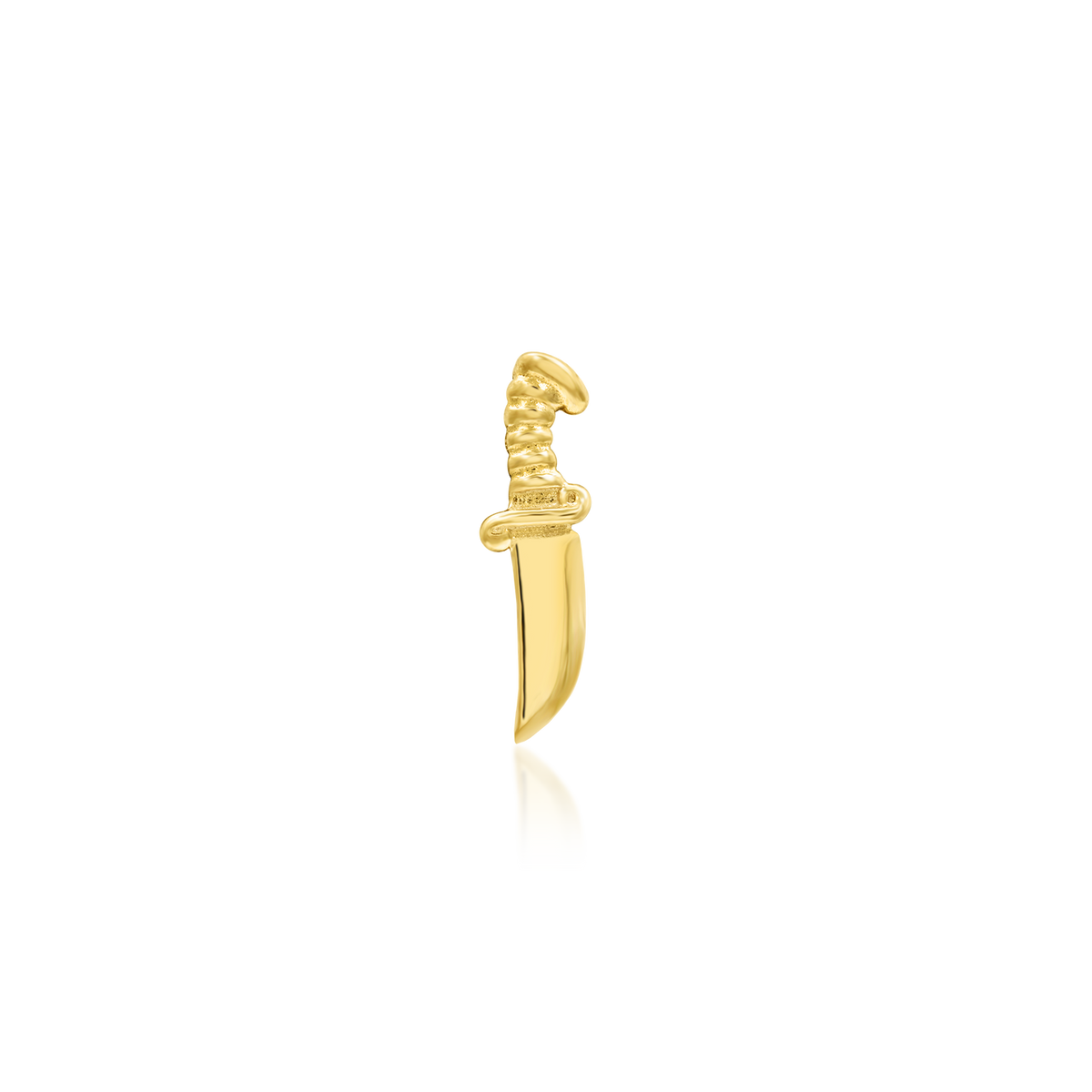 Gold Hunting Knife implant-grade studio PNG