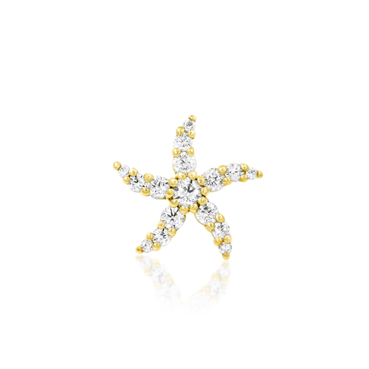 Crystal Star Gold Body Jewellery implant-grade studio PNG
