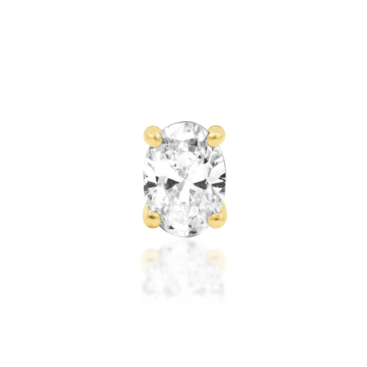 Diamond Earrings Oval