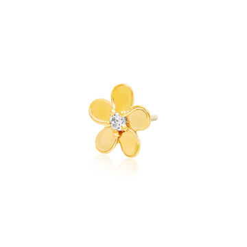 Gold CZ Flower