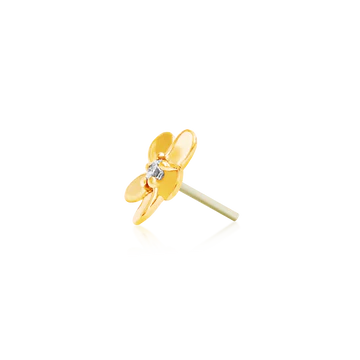 Gold CZ Flower