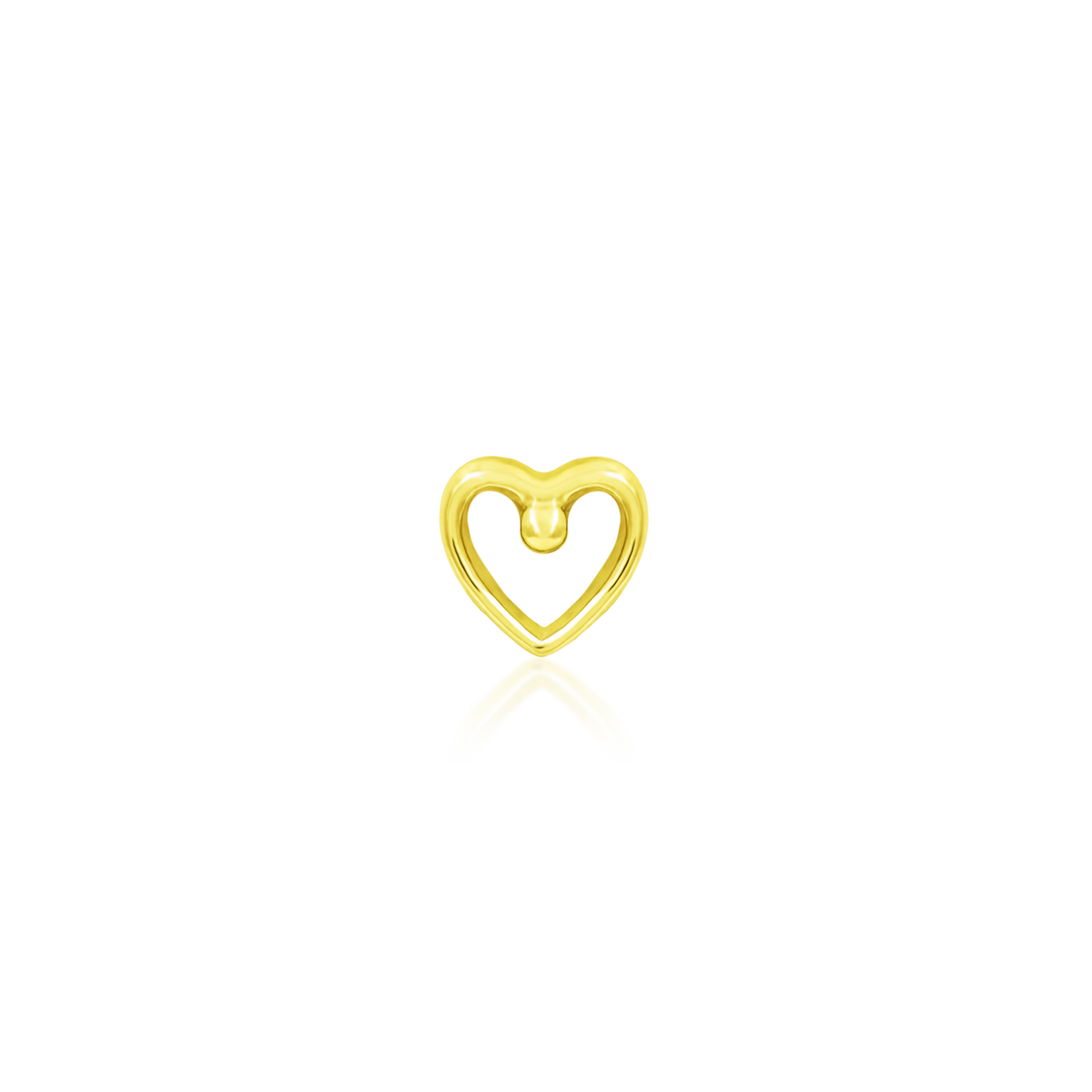 14ct yellow gold threadless For Your Sleeve end, Loughborough Origins Body Art