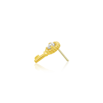 Gold Key with Heart