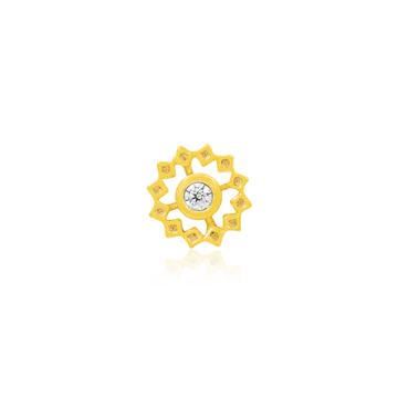 Gold Wheel with CZ stone