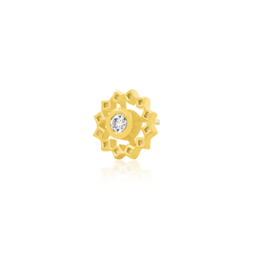 Gold Wheel with CZ stone