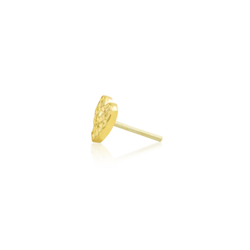 Gold Hammered Heart