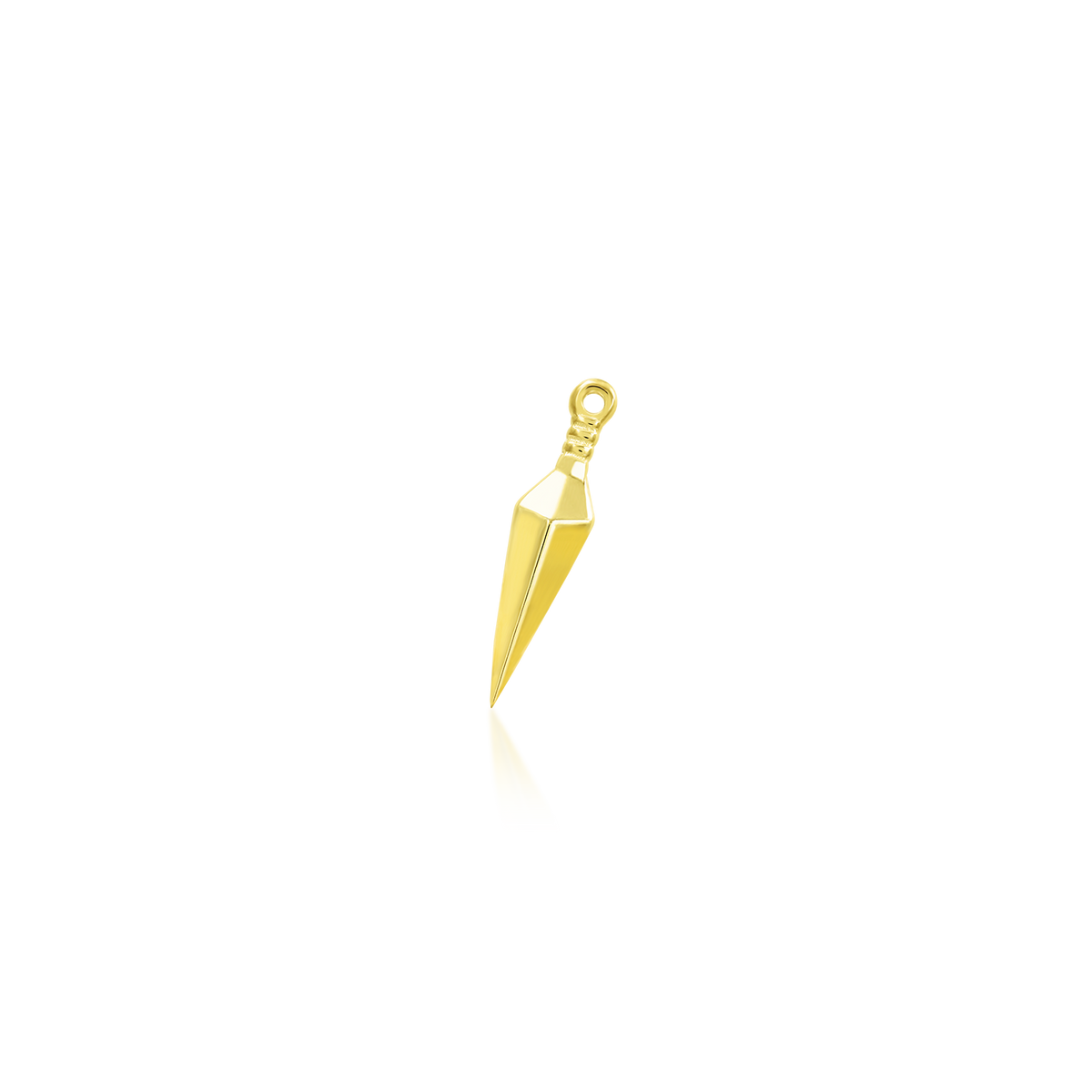 14ct yellow gold threadless Harpe end, Loughborough Origins Body Art