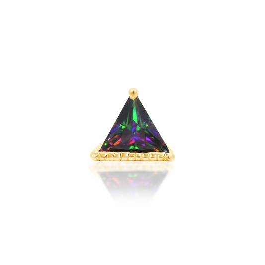 14ct yellow gold threadless King Mystic end, Loughborough Origins Body Art