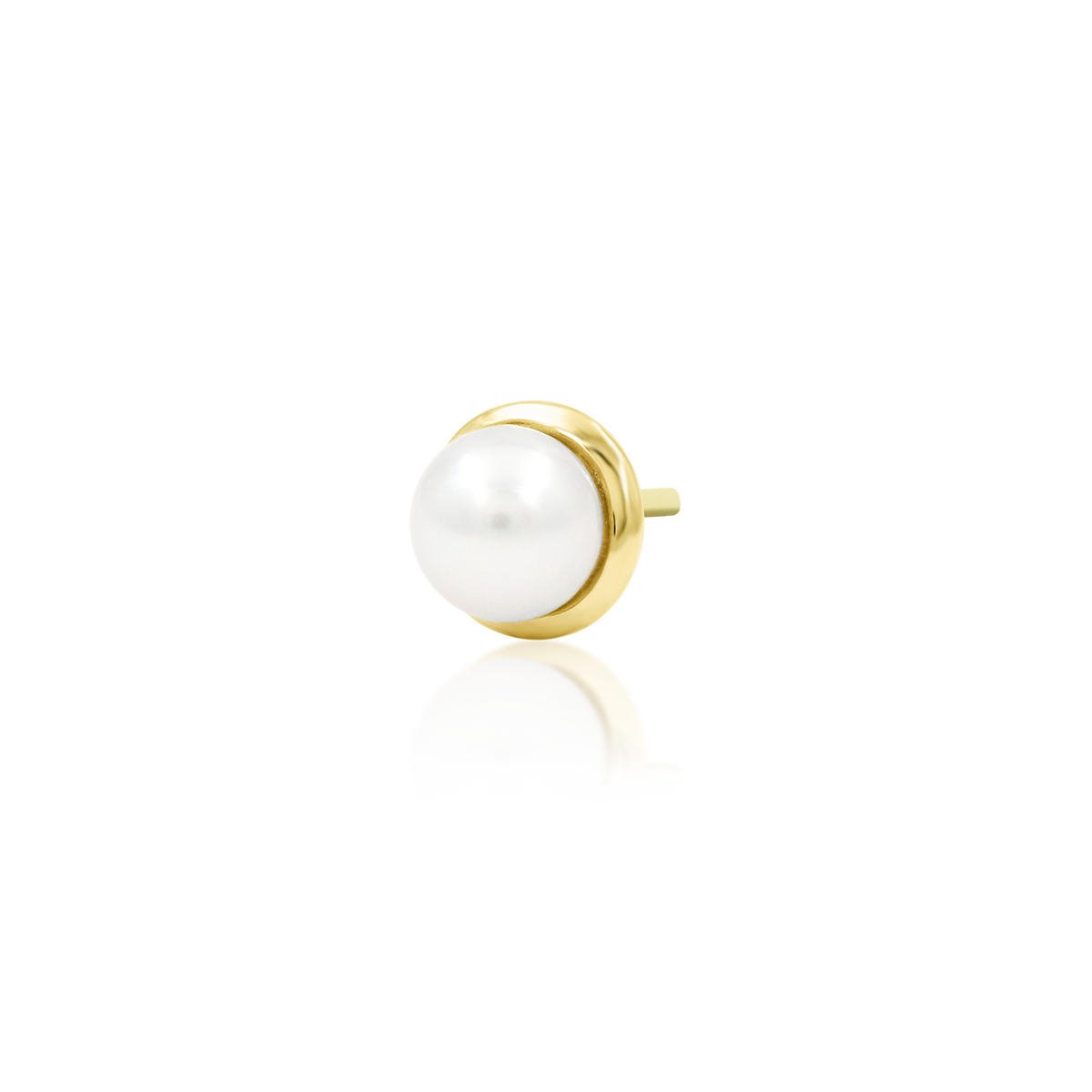 14ct yellow gold threadless Lacey end, Loughborough Origins Body Art