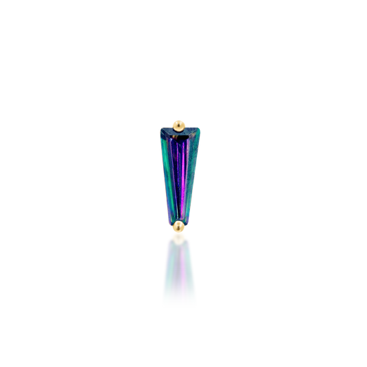 14ct yellow gold threadless Lady Mystic end, Loughborough Origins Body Art