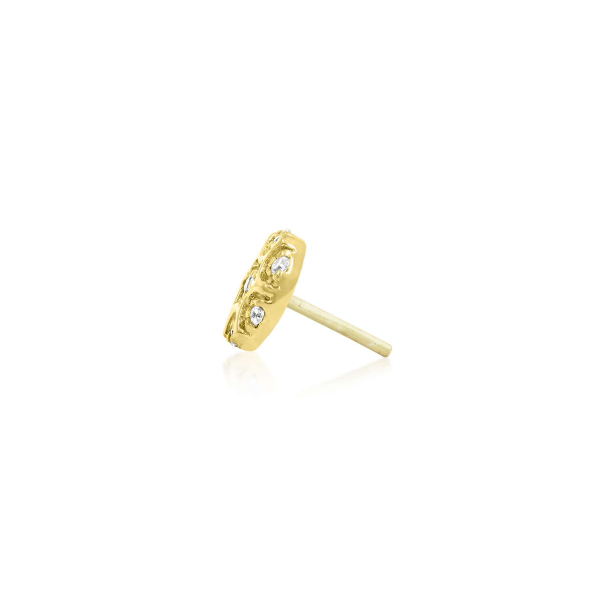 14ct yellow gold threadless Nuala Gold Threadless End end, Loughborough Origins Body Art