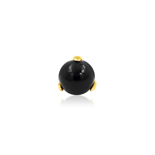 Prong set Black Onyx