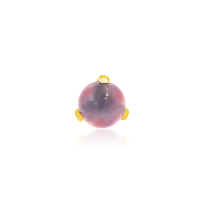 Prong-set Ball with Rose Quartz