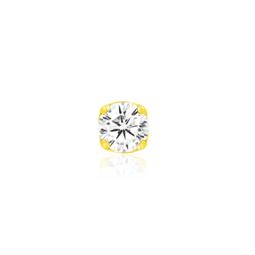 Gold 4 Prong-set CZ