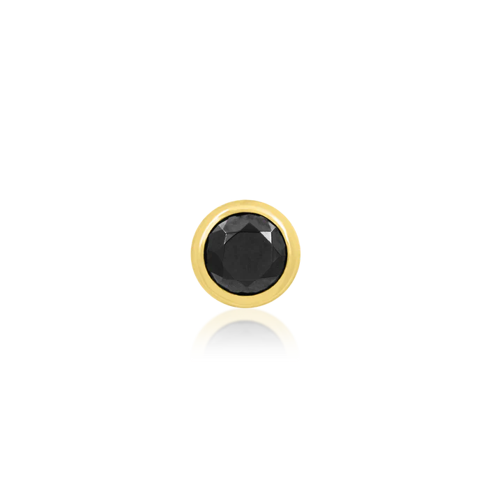 Round bezel Black CZ