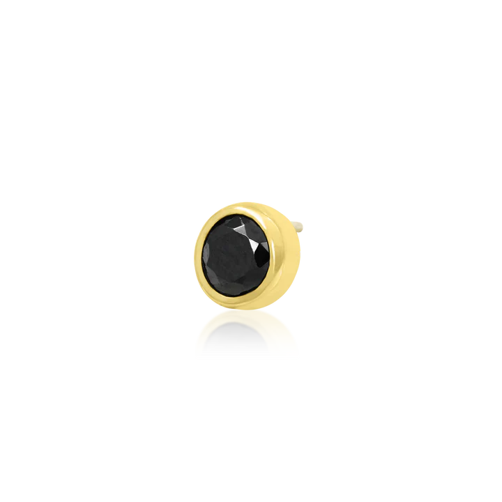 Round bezel Black CZ