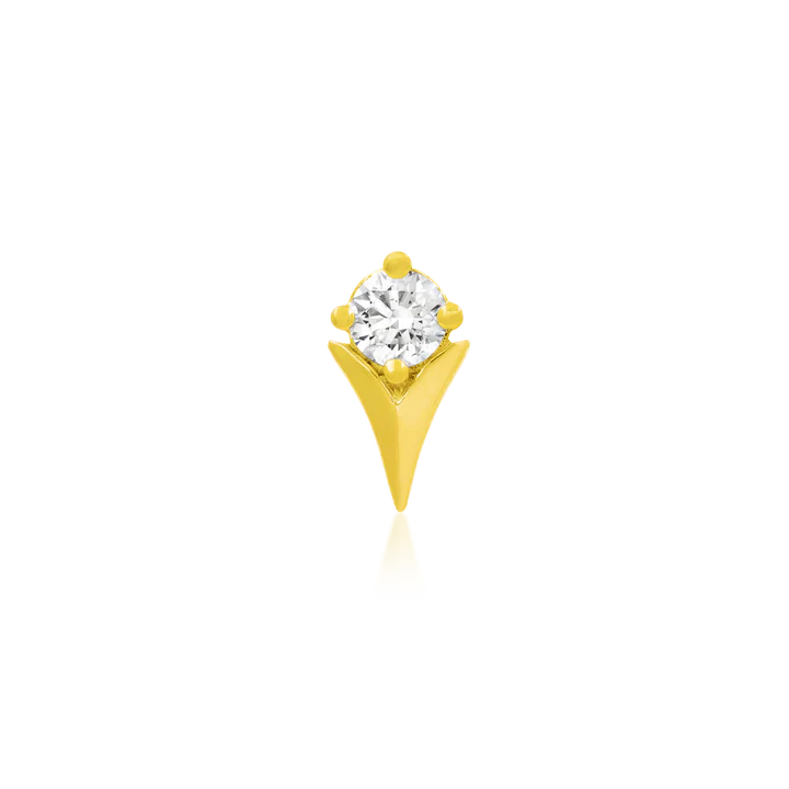 Tulip with CZ stone