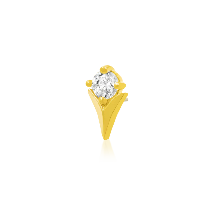 Tulip with CZ stone